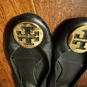Tory Burch monogram beautiful black flats